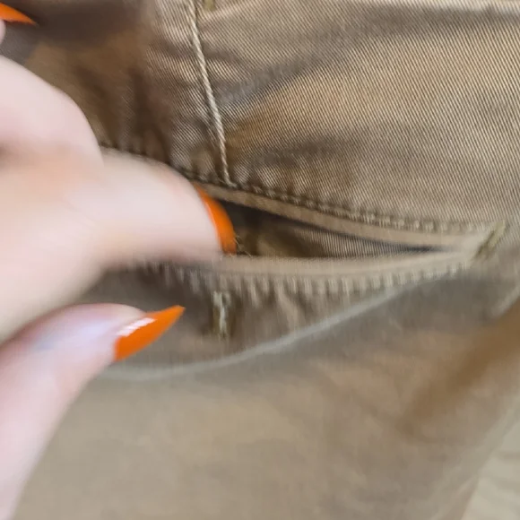 Express Men's 365 Comfort Super Skinny Hyper Stretch Tan Chino Pants - Picture 9 of 10